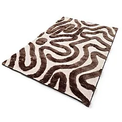 Alfombras de pelo largo - Akaba (marrón/rosa claro)