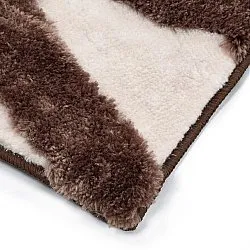 Alfombras de pelo largo - Akaba (marrón/rosa claro)