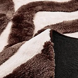 Alfombras de pelo largo - Akaba (marrón/rosa claro)