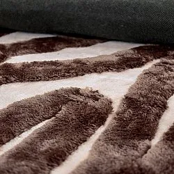 Alfombras de pelo largo - Akaba (marrón/rosa claro)