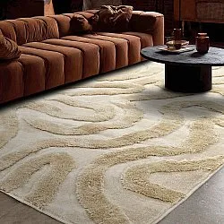 Alfombras de pelo largo - Akaba (crema/beige)