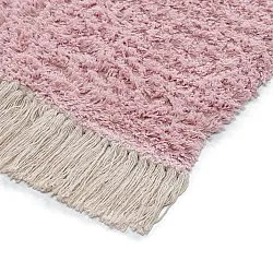 Alfombras de pelo largo - Amira Natural Cotton Shaggy (rosa)
