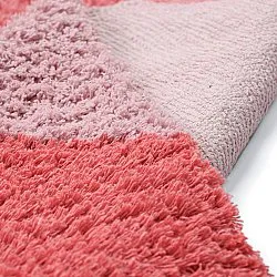 Alfombras de pelo largo - Amira Natural Cotton Shaggy (rosa)