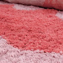 Alfombras de pelo largo - Amira Natural Cotton Shaggy (rosa)