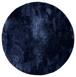 Alfombras redondeadas - Aranga Super Soft Fur (azul oscuro)