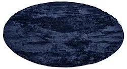 Alfombras redondeadas - Aranga Super Soft Fur (azul oscuro)