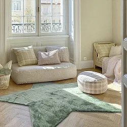 Alfombra Infantil - Aranga Super Soft Star (verde)