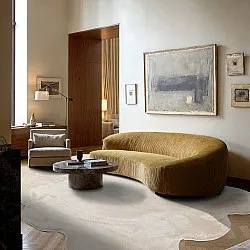 Alfombra de pelo largo ondulada - Aranga Super Soft Fur (beige)