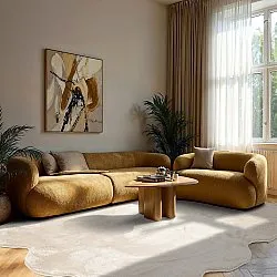 Alfombra de pelo largo ondulada - Aranga Super Soft Fur (beige)