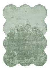 Alfombra de pelo largo ondulada - Aranga Super Soft Fur (verde)