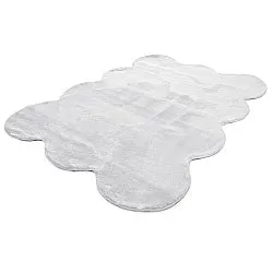 Alfombra de pelo largo ondulada - Aranga Super Soft Fur (blanco)
