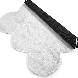 Alfombra de pelo largo ondulada - Aranga Super Soft Fur (blanco)