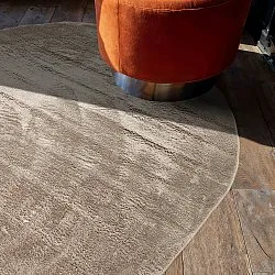 Alfombra de pelo largo ovalada - Aranga Super Soft Fur (marrón)