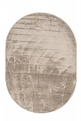 Alfombra de pelo largo ovalada - Aranga Super Soft Fur (marrón)