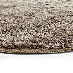 Alfombra de pelo largo ovalada - Aranga Super Soft Fur (marrón)