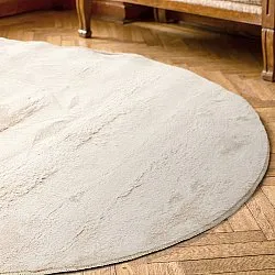 Alfombra de pelo largo ovalada - Aranga Super Soft Fur (beige)