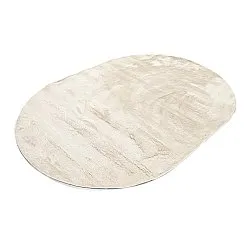 Alfombra de pelo largo ovalada - Aranga Super Soft Fur (beige)