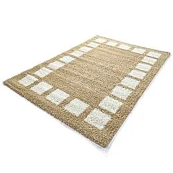 Alfombras de pelo largo - Asilah (beige/blanco)