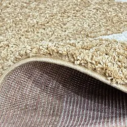 Alfombras de pelo largo - Asilah (beige/blanco)