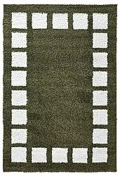 Alfombras de pelo largo - Asilah (verde/blanco)
