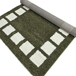 Alfombras de pelo largo - Asilah (verde/blanco)