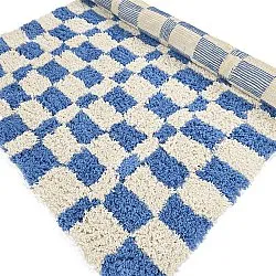 Alfombras de pelo largo - Atrani Natural Cotton Shaggy (azul)