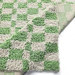 Alfombras de pelo largo - Atrani Natural Cotton Shaggy (verde)