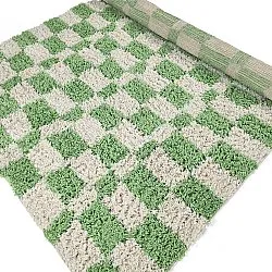 Alfombras de pelo largo - Atrani Natural Cotton Shaggy (verde)