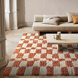 Alfombras de pelo largo - Atrani Natural Cotton Shaggy (naranja)