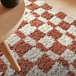 Alfombras de pelo largo - Atrani Natural Cotton Shaggy (naranja)