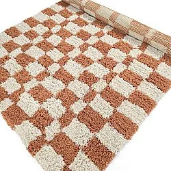 Alfombras de pelo largo - Atrani Natural Cotton Shaggy (naranja)