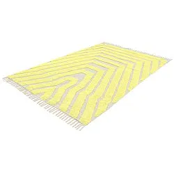 Alfombras de pelo largo - Callista Natural Cotton Shaggy (amarillo)