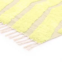 Alfombras de pelo largo - Callista Natural Cotton Shaggy (amarillo)