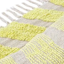 Alfombras de pelo largo - Callista Natural Cotton Shaggy (amarillo)