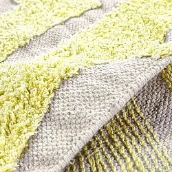 Alfombras redondeadas - Callista Natural Cotton Shaggy (amarillo)