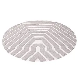 Alfombras redondeadas - Callista Natural Cotton Shaggy (gris pardo)