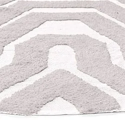 Alfombras redondeadas - Callista Natural Cotton Shaggy (gris pardo)