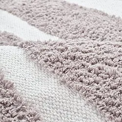 Alfombras redondeadas - Callista Natural Cotton Shaggy (gris pardo)