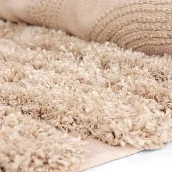 Alfombras de pelo largo - Cazorla Natural Cotton Shaggy (beige)