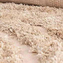 Alfombras de pelo largo - Cazorla Natural Cotton Shaggy (beige)