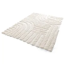 Alfombras de pelo largo - Cazorla Natural Cotton Shaggy (blanquecino)