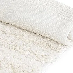 Alfombras de pelo largo - Cazorla Natural Cotton Shaggy (blanquecino)
