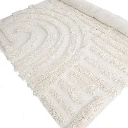 Alfombras de pelo largo - Cazorla Natural Cotton Shaggy (blanquecino)