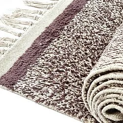 Alfombras de pelo largo - Celina Natural Cotton Shaggy (beige/marrón)