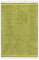 Alfombras de pelo largo - Celina Natural Cotton Shaggy (verde/amarillo)
