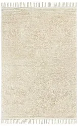Alfombras de pelo largo - Celina Natural Cotton Shaggy (blanco roto/beige)