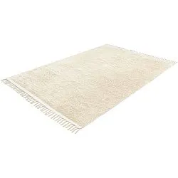Alfombras de pelo largo - Celina Natural Cotton Shaggy (blanco roto/beige)