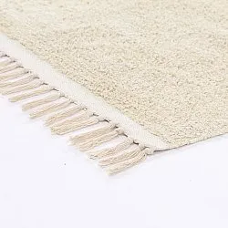 Alfombras de pelo largo - Celina Natural Cotton Shaggy (blanco roto/beige)