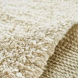Alfombras de pelo largo - Celina Natural Cotton Shaggy (blanco roto/beige)