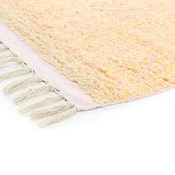 Alfombras de pelo largo - Celina Natural Cotton Shaggy (rosa/beige)